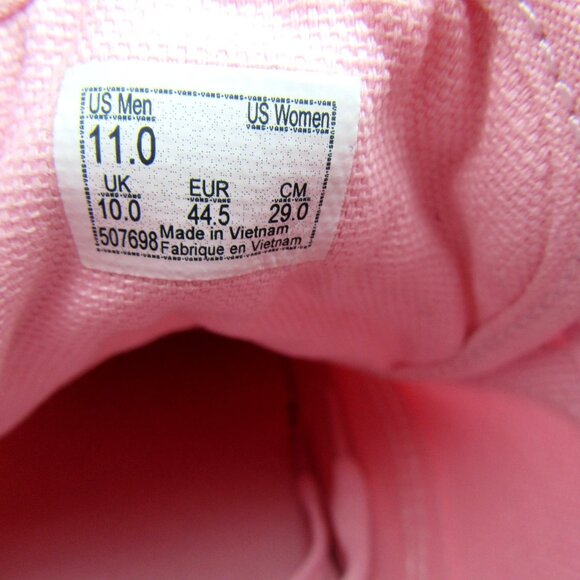 Vans Old Skool Pastel Mono Pink Men's Size 11 Sneakers NEW - Picture 10 of 13